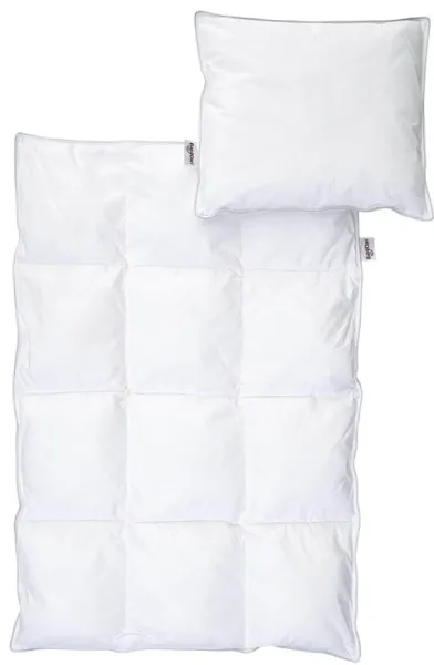 BabyDan Heart Microfiber baby duvet and baby pillow, 67x100/40x45 cm