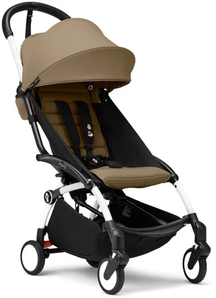 YOYO³ Pushchair - Toffee on White Frame